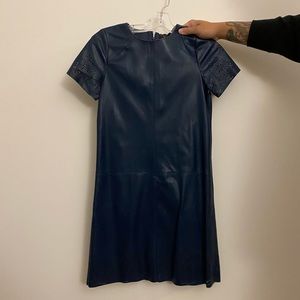 Zara artificial leather dress